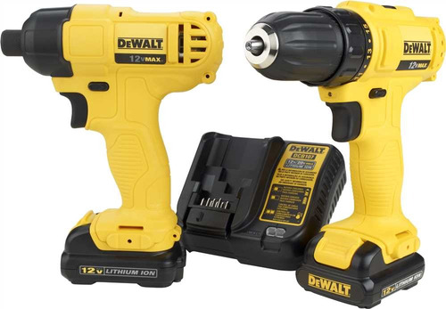 Kit Furadeira Parafusadeira 12v Dck201c2 220v - Dewalt