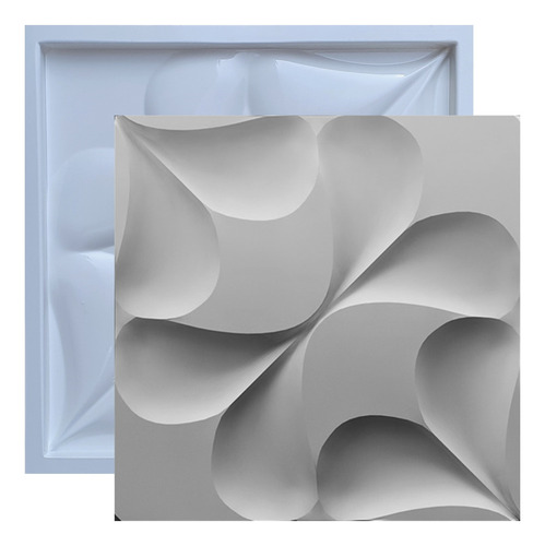 Forma Molde De Gesso 3d Cimento Abs Placa Trento 50x50
