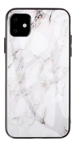 Imagen 1 de 3 de Funda Case Cristal Templado Mármol iPhone Todos Los Modelos
