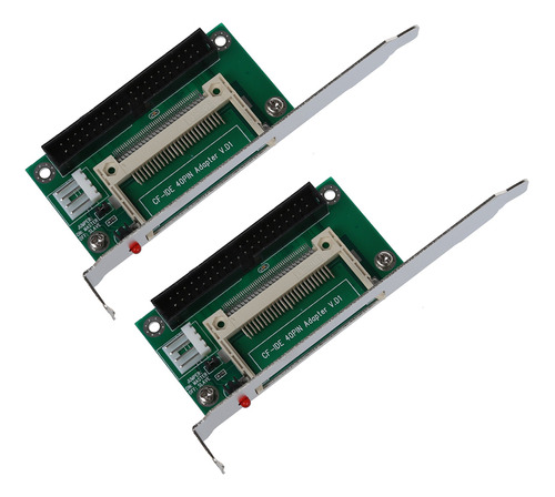 2 Adaptadores Cf Flash Card A 40 Pines Ide Macho De 3,5 PuLG