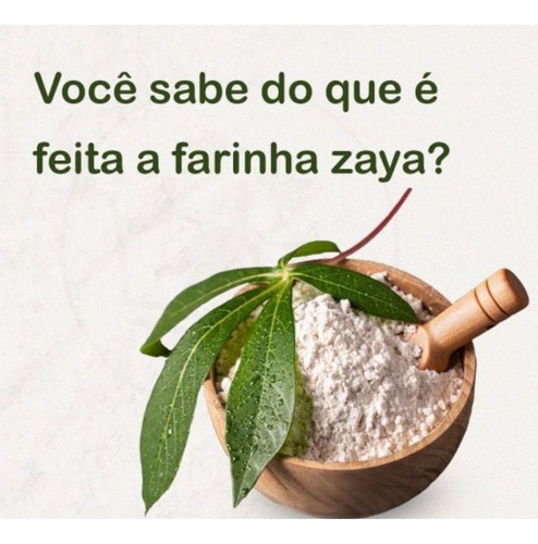 Farinha farinha de mandioca sem glúten Zaya Farinha de mandioca sem glúten 500 g