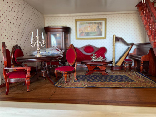 Colección Casa De Muñecas Victoriana Muebles Comedor C/acces (Usado)