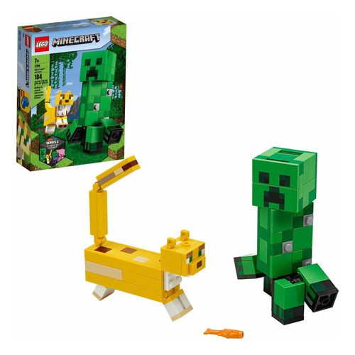 Figuras Para Armar Lego Minecraft Creeper Bigfig Y Ocel Fgr