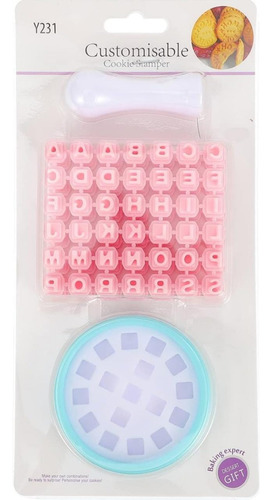 Juego De Moldes Para Galletas Con Alfabeto Intercambiable