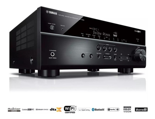 Receiver Yamaha Rx-v685bl Av De 7.2ch Com Musiccast C/ Nota