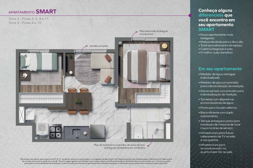 Apartamentos De 1 E 2 Dormitórios Na Chácara Santo Antônio