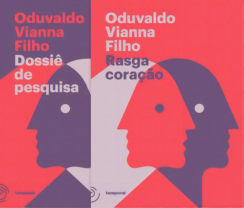 Rasga coração e Dossiê de pesquisa, de Filho Vianna. Temporal Editora, capa mole em português