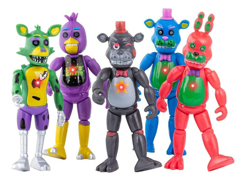 000 Juego De 5 Figuras De Acción Fnaf Para Todos Los Niños