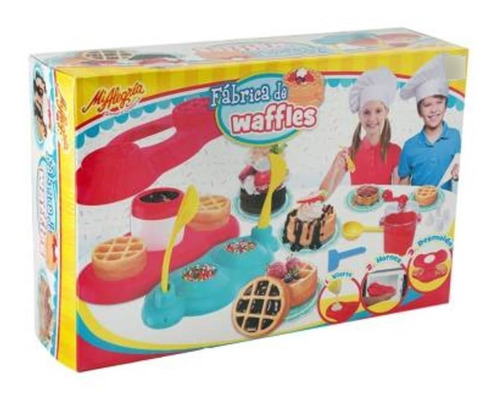 Fábrica De Waffles Mi Alegria Hot Cakes Pan Masa Juguete