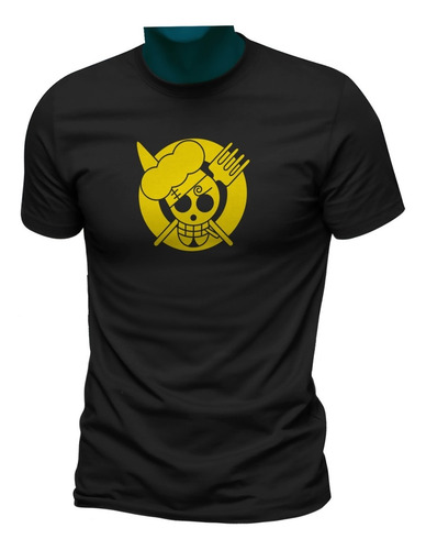 Playera One Piece Sanji Moda Anime Logo Skull Mod 03