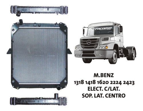 Radiador Mercedes Benz 1620 L Elect. Sop,lat. Centro 