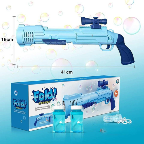 Brinquedo Lanca Bolha De Sabao Automatica Arma Com Refil
