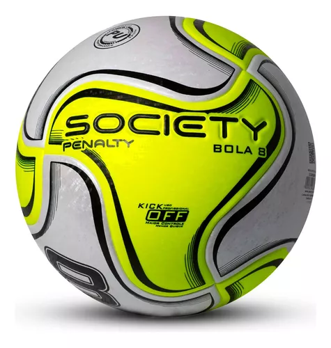 Bola De Futebol Society 8 X Penalty Cor Amarelo