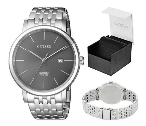 Citizen Quartz Grey Dial Bi5070-57h ............... Dcmstore Color de la correa Rosa pálido Color del bisel Plateado Color del fondo Negro