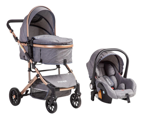 Coche Trvel System Omega De Voyage 3 En1 Gris