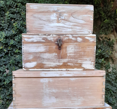 Cajas Y Valijas Antiguas De Madera