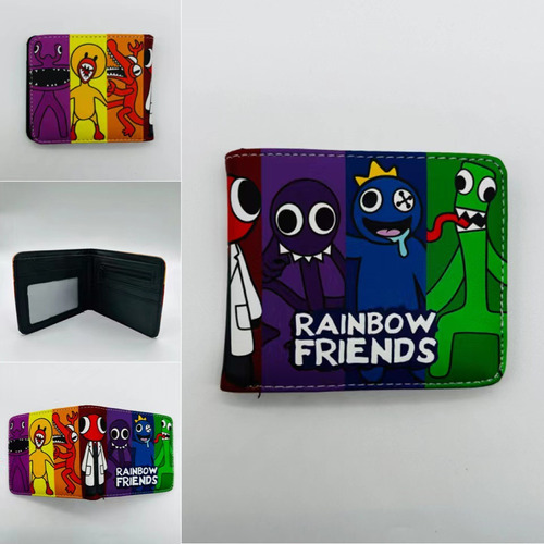 Juego De Anime Rainbow Friends Short Wallet Rainbow Partner