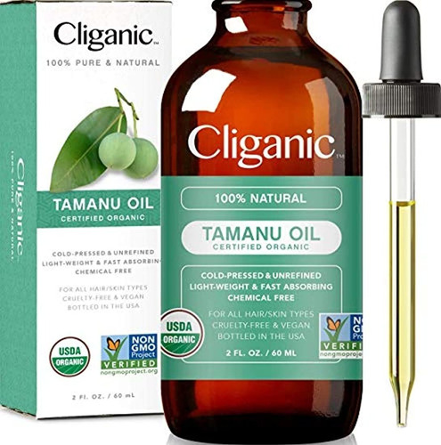 Aceite De Tamanu Orgánico De Cliganic Usda, 100% Puro, Para