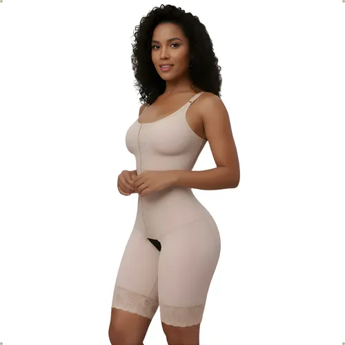 Cinta Pós Cirúrgica Modeladora Feminina Lipo Abdominoplastia Preto G