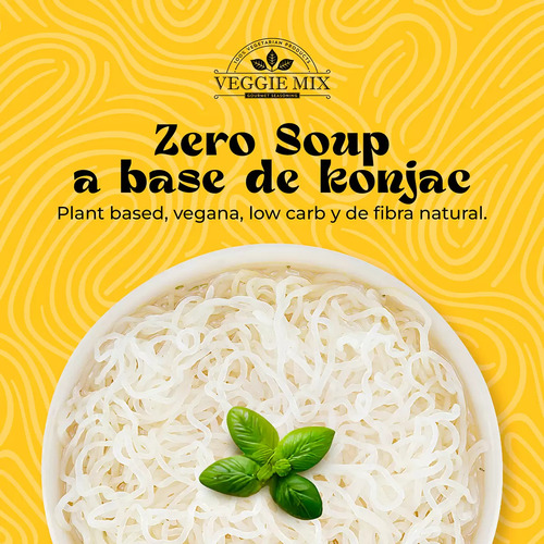 Sopa Instantánea Vegana Sin Gluten Veggie Zero Soup 6 Pack