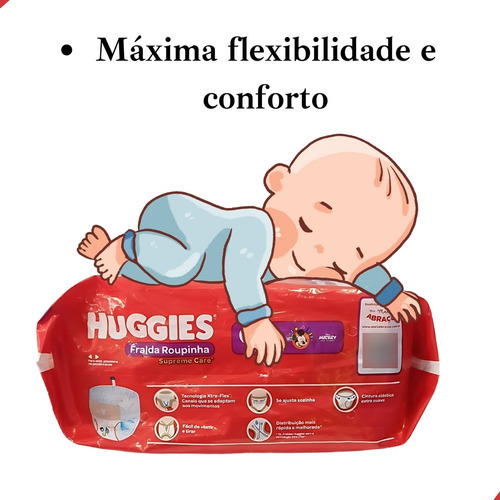 Fralda Roupinha Huggies M Supreme Care 22 Unidades Gênero Sem gênero Tamanho Médio (M)