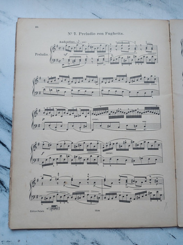 Imagen 5 de 6 de Antigua Partitura Bach Kleine Präludien. Ian 083