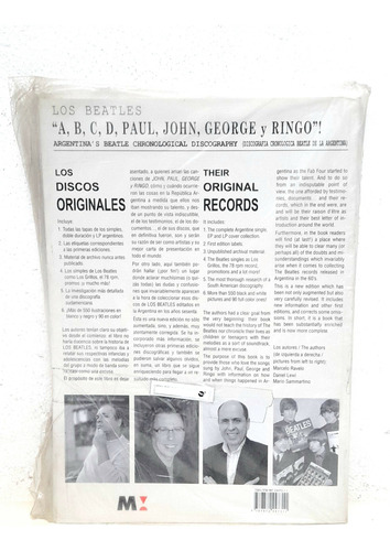 Antiguo Libro Catálogo De Los Beatles Colección Excelente (Usado)