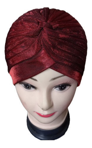 Turbante Plisado Mujer Varios Colores Brillantes Model Nuevo