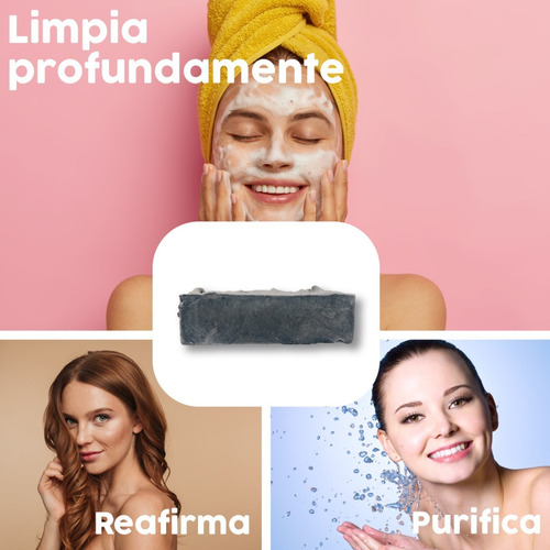 Imagen 5 de 9 de Jabones Artesanales Aclarante Carbon Activado 5 Pz
