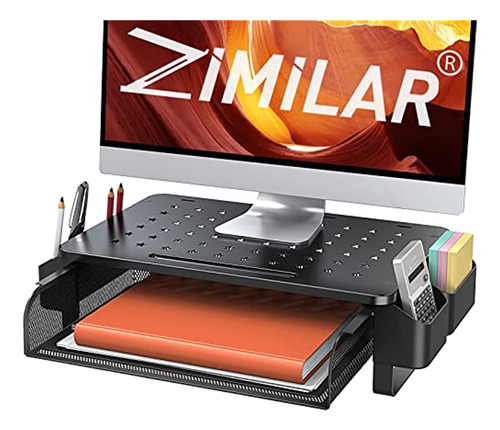 Zimilar Monitor stand Riser With Drawer, Monitor riser With 