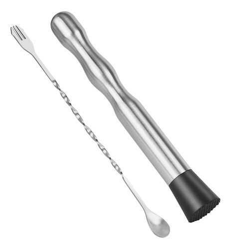 Cuchara De Bar Muddler Para Cócteles, 2 Unidades, 9 Pulgadas