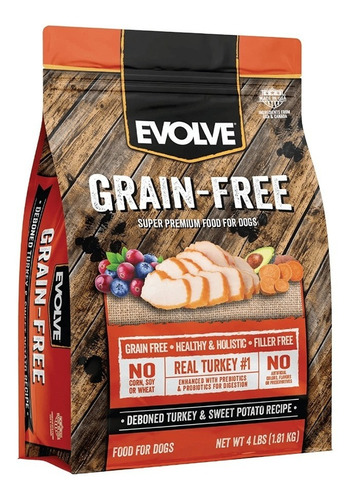 Evolve Dog Gf Pavo 13 Lb