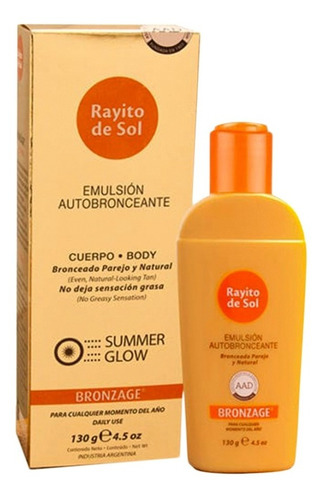 Rayito De Sol Emulsión Autobronceante 130 Ml 