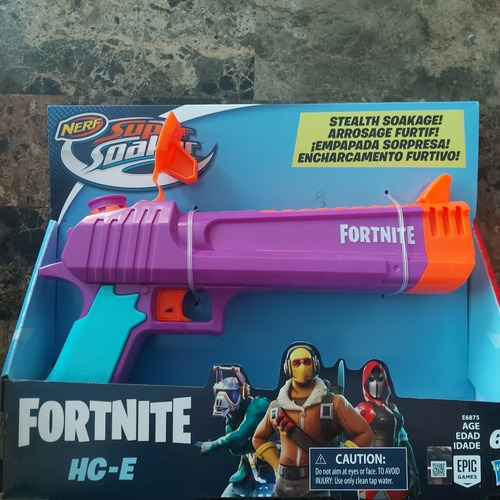 Pistola Nerf Hc-e Fortnite Agua Juguete Niño Nueva En Caja