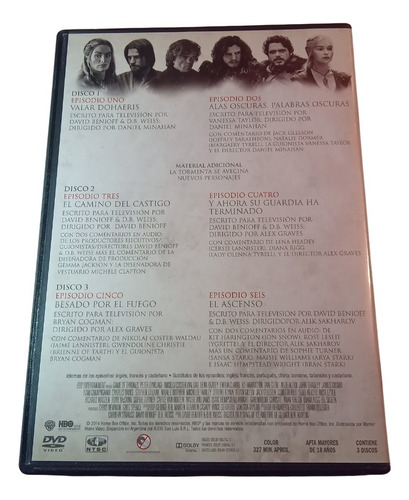 Game Of Thrones Temporada 3 Dvd (Usado)