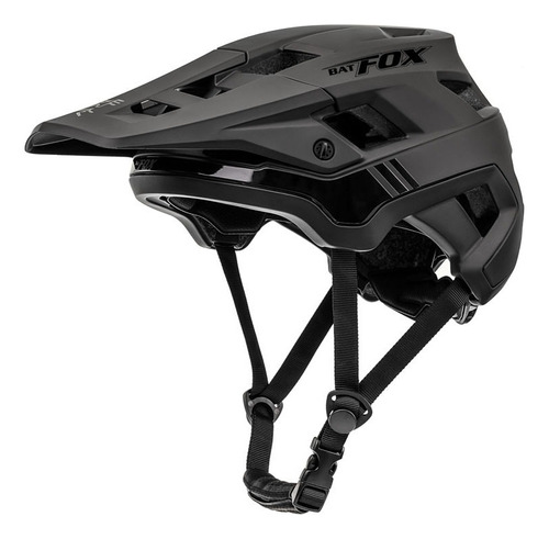 Casco Batfox Ultralight para bicicleta de montaña, color negro, talla L (56-62 cm)