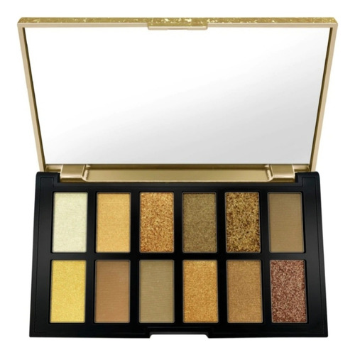 Paleta De Sombras De 12 Kleancolor Gold Ombre