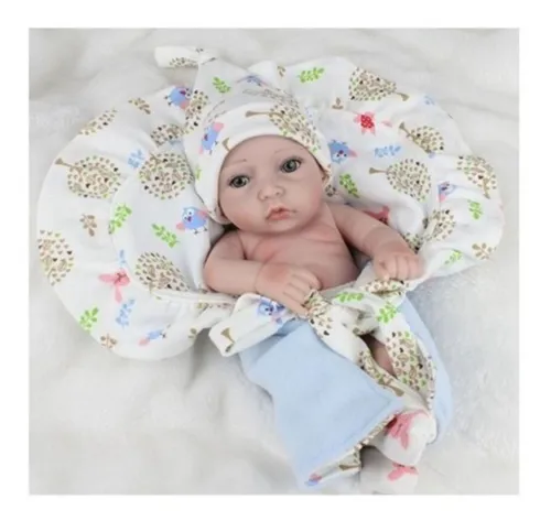 Muñeco De Silicona Bebé Recien Nacido Lavable Niño
