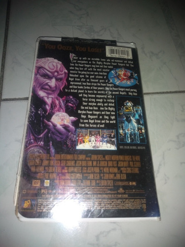 Vhs Película Vintage Mighty Morphin Power Rangers En Inglés (Usado)