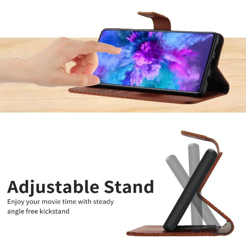 //funda Abatible Para Oppo A5 Pro 5g Cartera Pu Cuero En Para