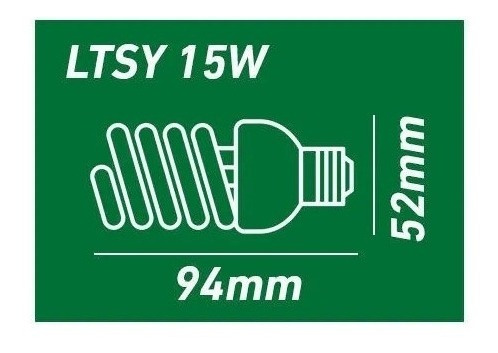 Imagem 2 de 4 de 10 X Lâmpada Compacta T2 15w 220v E27 Ltsy15 Lightex