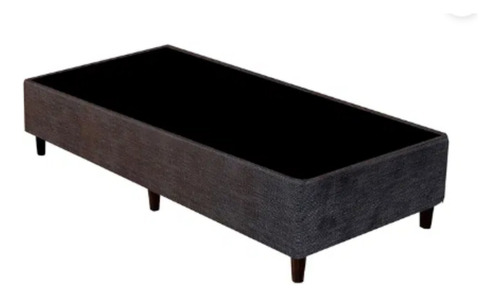 Base Box Solteiro Convencional Suede Veludo Cotele Hcwt