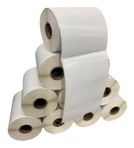 Imagem 5 de 9 de 20 Rolos Etiqueta Zebra Couche Sku 10x15 Cm + 10 Ribbons