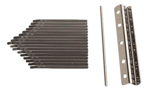 Thumb Piano Bridge Saddle 17 Chaves Set Kit Para Kalimba Diy
