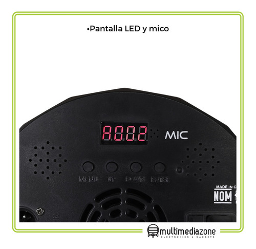 Par 64 1x30w + 9x9w = 130w Hyper Led Dmx Rgb Combo 12 Piezas
