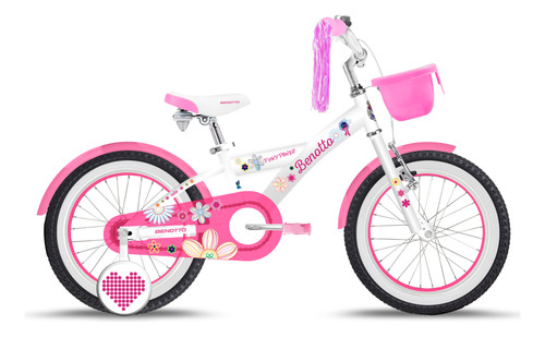 Bicicleta Build My Bike R16 Niña Freno Contrapedal Blanco Blanco