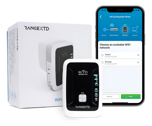 Rangextd Extensor Wifi Con Puerto Ethernet, Amplificador De