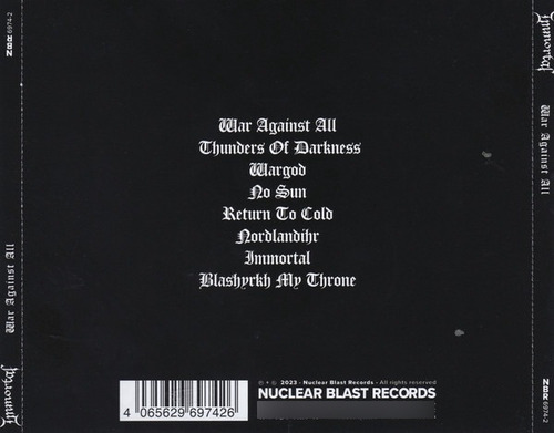 Versão padrão do álbum Immortal War Against All em CD