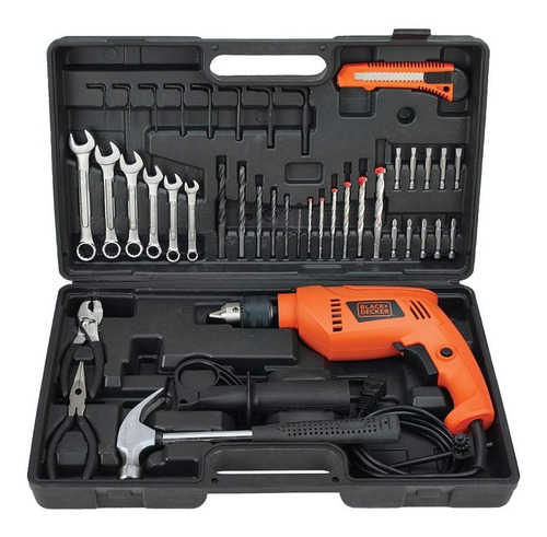 Kit Taladro Percutor 1/2 40 Acc Est Black & Decker Hd565k-b3