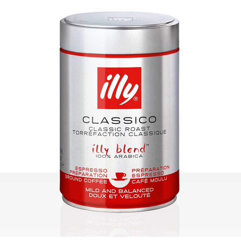 Illy, Caf&eacute; Molido Tostado Medio Para Cafeteras Expres